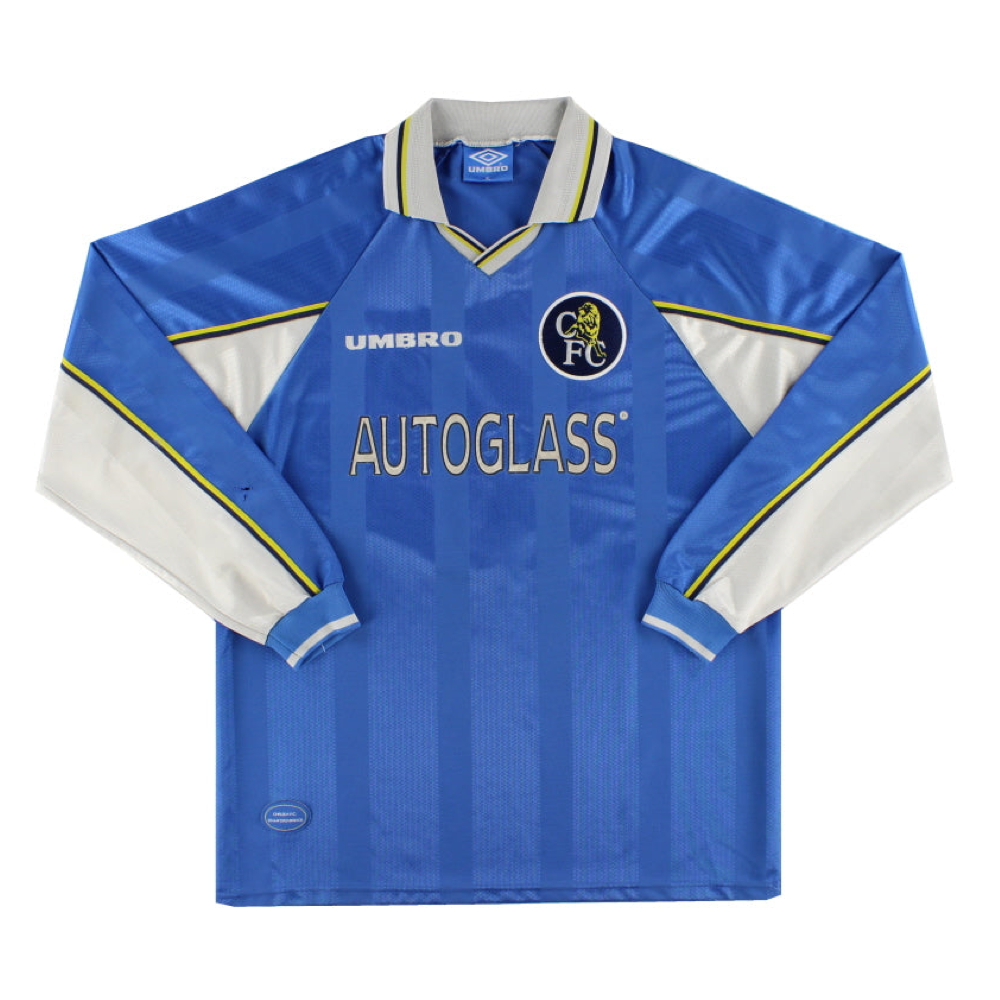 1997-99 切尔西俱乐部长袖主场球衣 1997-99 Chelsea FC Long Sleeve Home Shirt